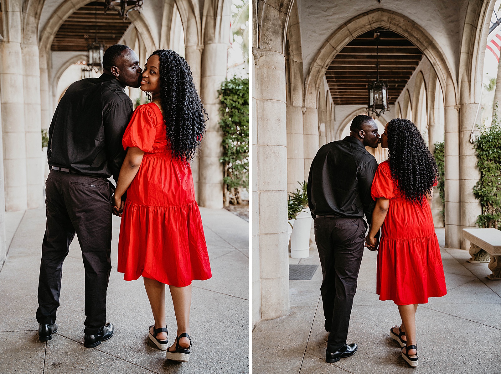 Colorful Worth Ave, Palm Beach Engagement Photos taken by South Florida Engagement Photographer, Krystal Capone Photography