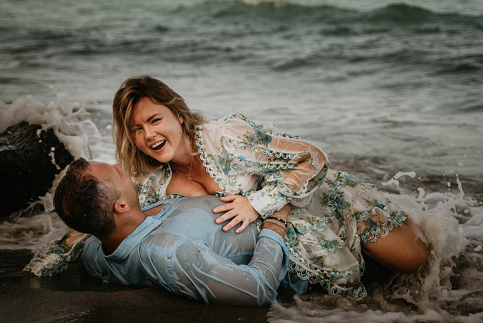 Steamy anniversary photos captured by South Florida couples photographer, Krystal Capone Photography