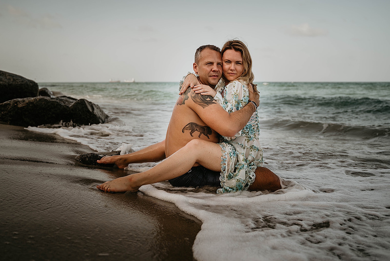 Steamy anniversary photos captured by South Florida couples photographer, Krystal Capone Photography