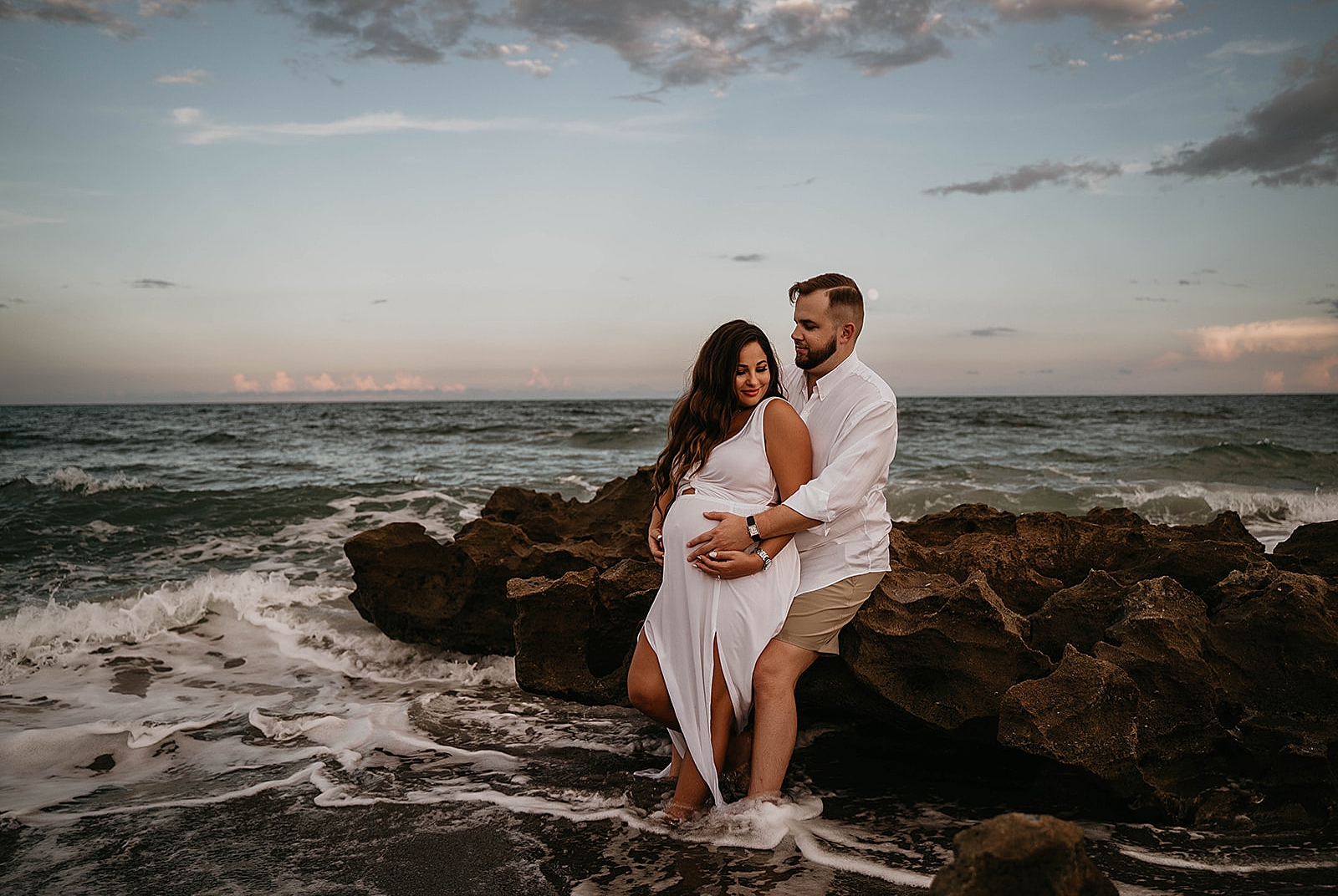 Stunning Palm Beach Maternity Photos captured by South Florida Maternity Photographer, Krystal Capone Photography