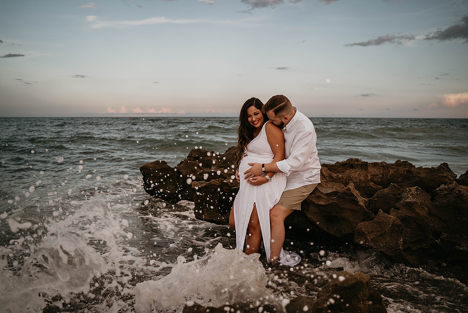 Stunning Palm Beach Maternity Photos captured by South Florida Maternity Photographer, Krystal Capone Photography