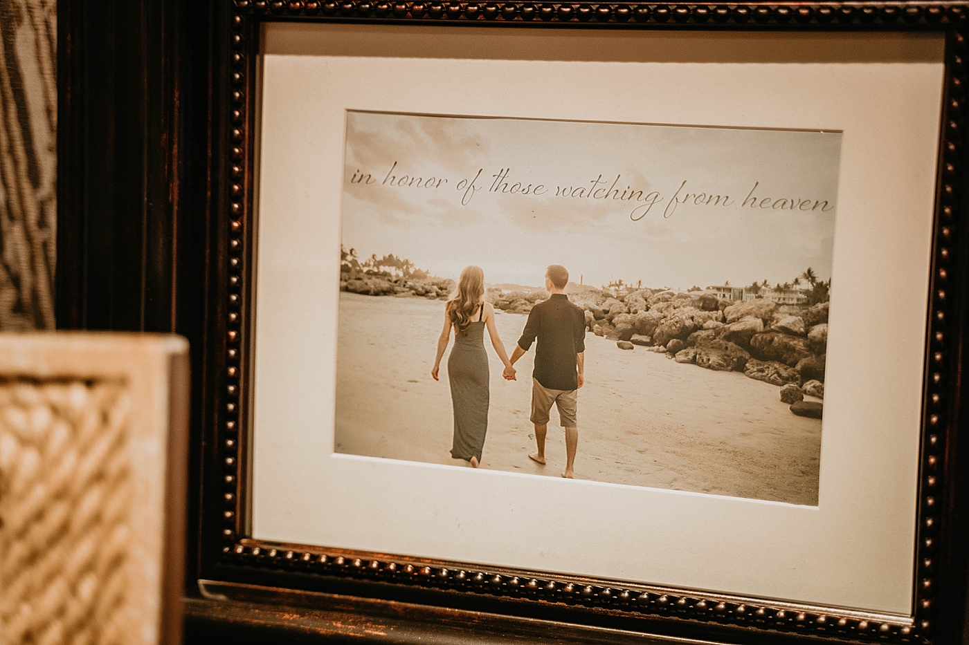 Detail Shot of ancestral message Waterstone Resort and Marina Wedding captured by South Florida Wedding Photographer Krystal Capone Photography