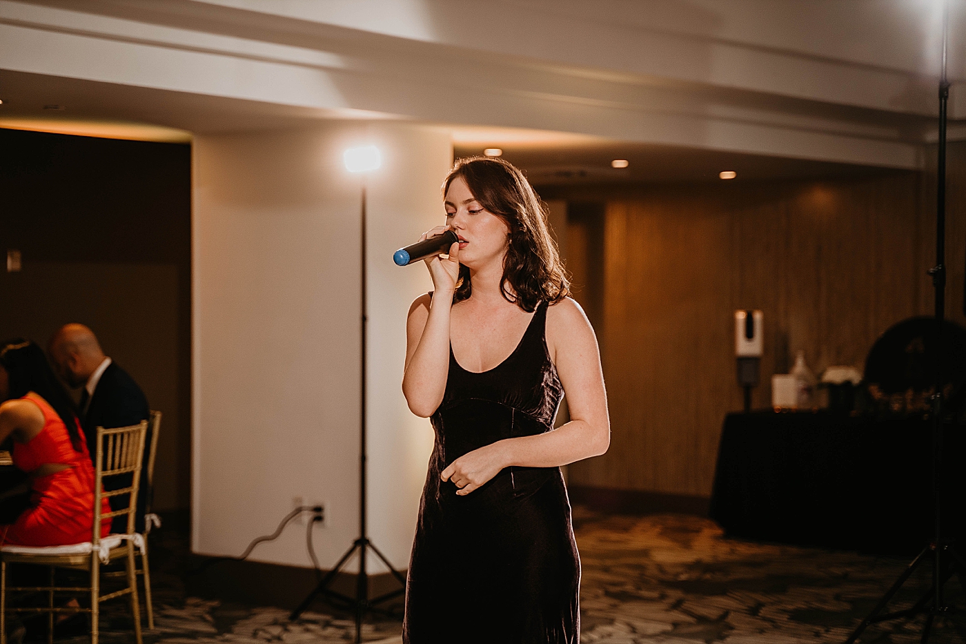 Maid of Honor Speech Waterstone Resort and Marina Wedding captured by South Florida Wedding Photographer Krystal Capone Photography