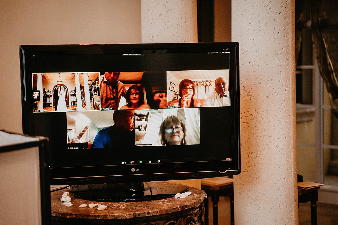 Zooming family during First Dance Intimate Home Wedding captured by South Florida Wedding Photographer Krystal Capone Photography