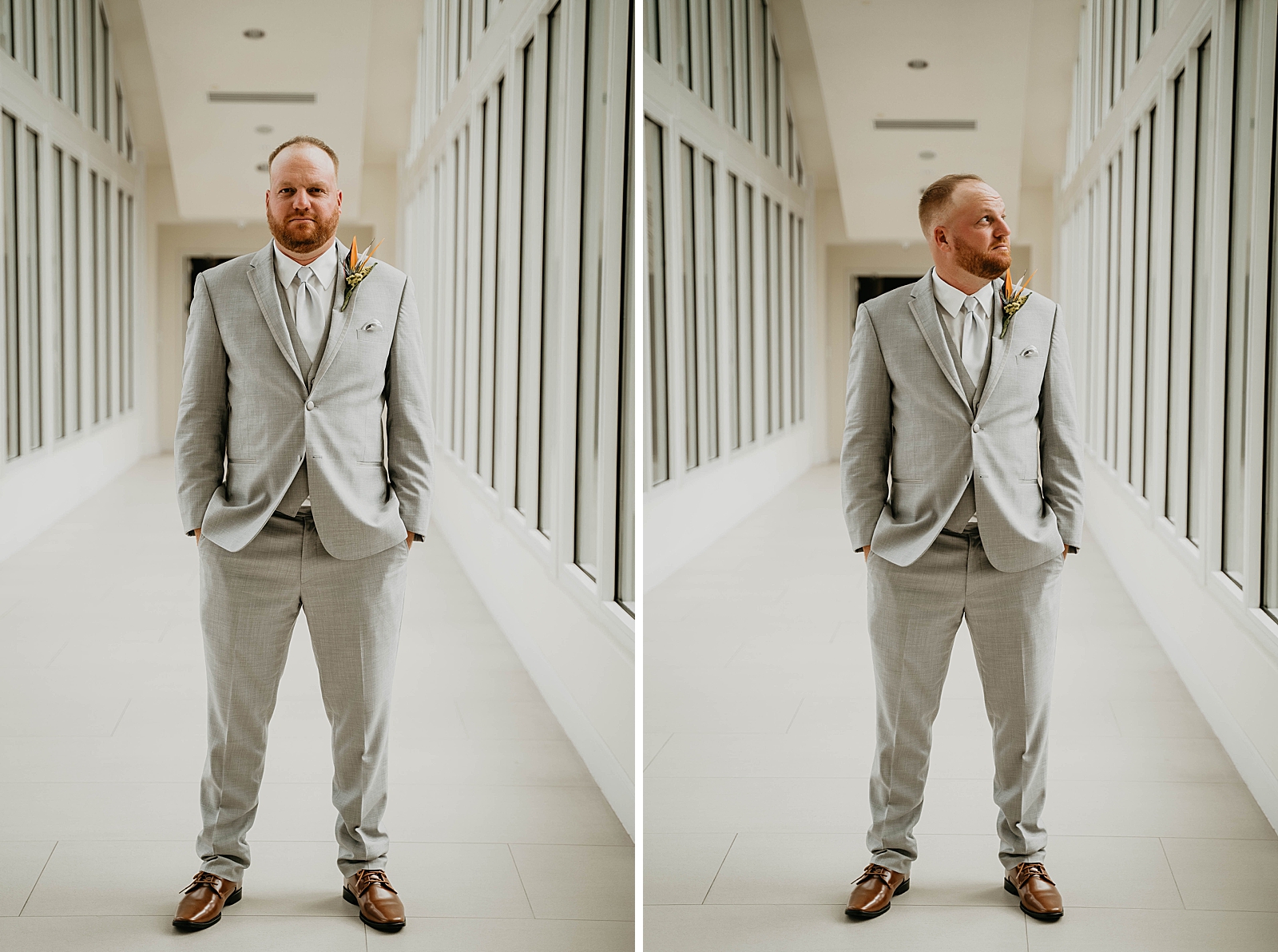 fully body portrait of Groom Jupiter Lighthouse Wedding Photography captured by South Florida Wedding Photographer Krystal Capone Photography