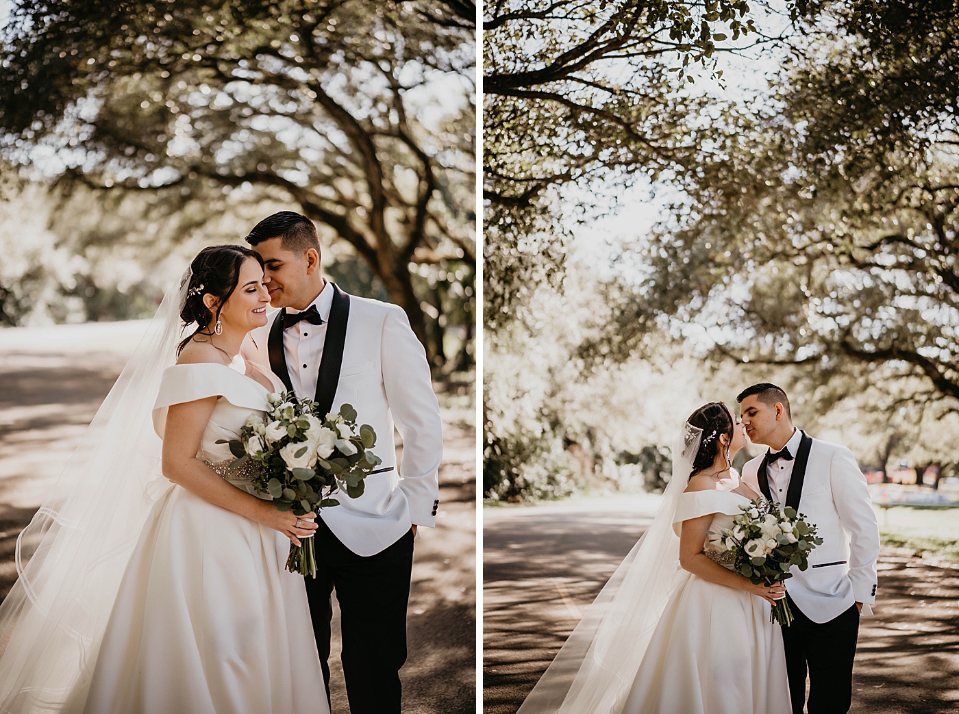 Bride and Groom outside about to kiss Lavan Venue Wedding Photography captured by South Florida Wedding Photographer Krystal Capone Photography