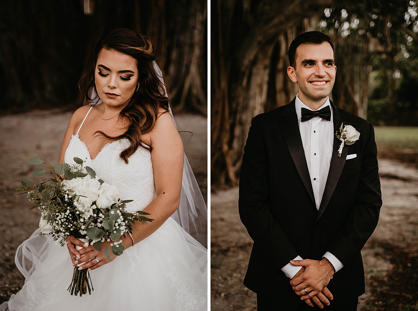 Individual portraits Intimate South Florida Wedding Photography captured by Wedding Photographer Krystal Capone Photography