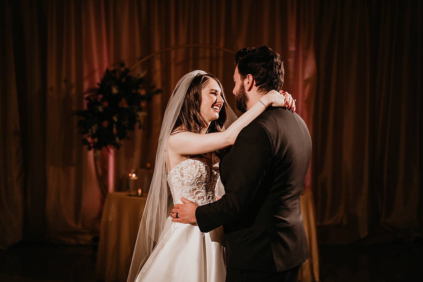 Bride and Groom first dance Breakers West Wedding Photography captured by South Florida Wedding Photographer Krystal Capone Photography 
