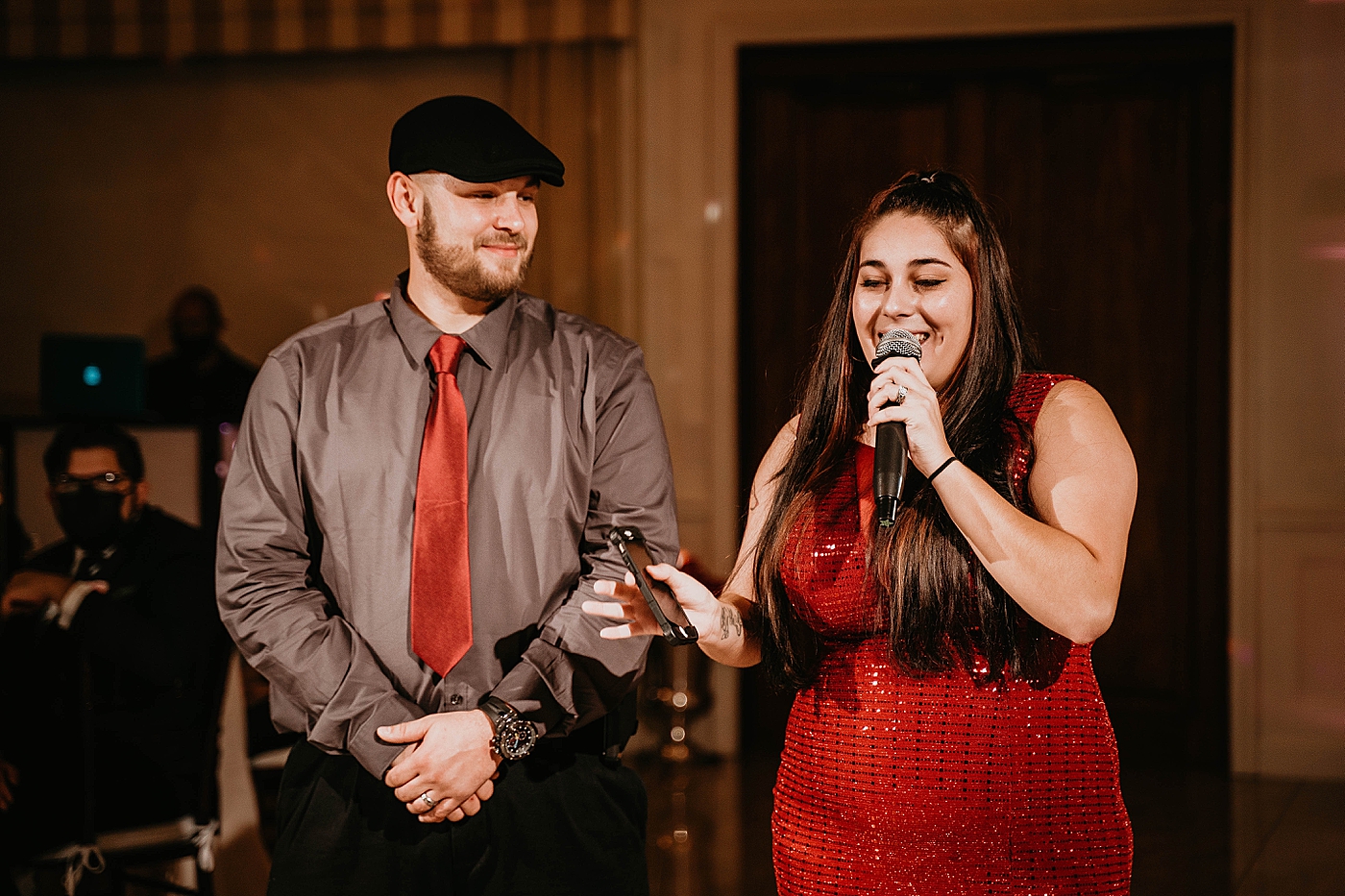 Wedding speech and prayer Breakers West Wedding Photography captured by South Florida Wedding Photographer Krystal Capone Photography 