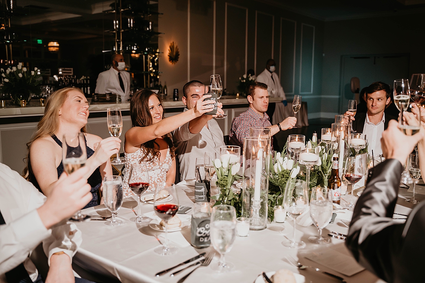 Romantic Wedding During COVID-19 captured by West Palm Beach Wedding Photographer, Krystal Capone Photography