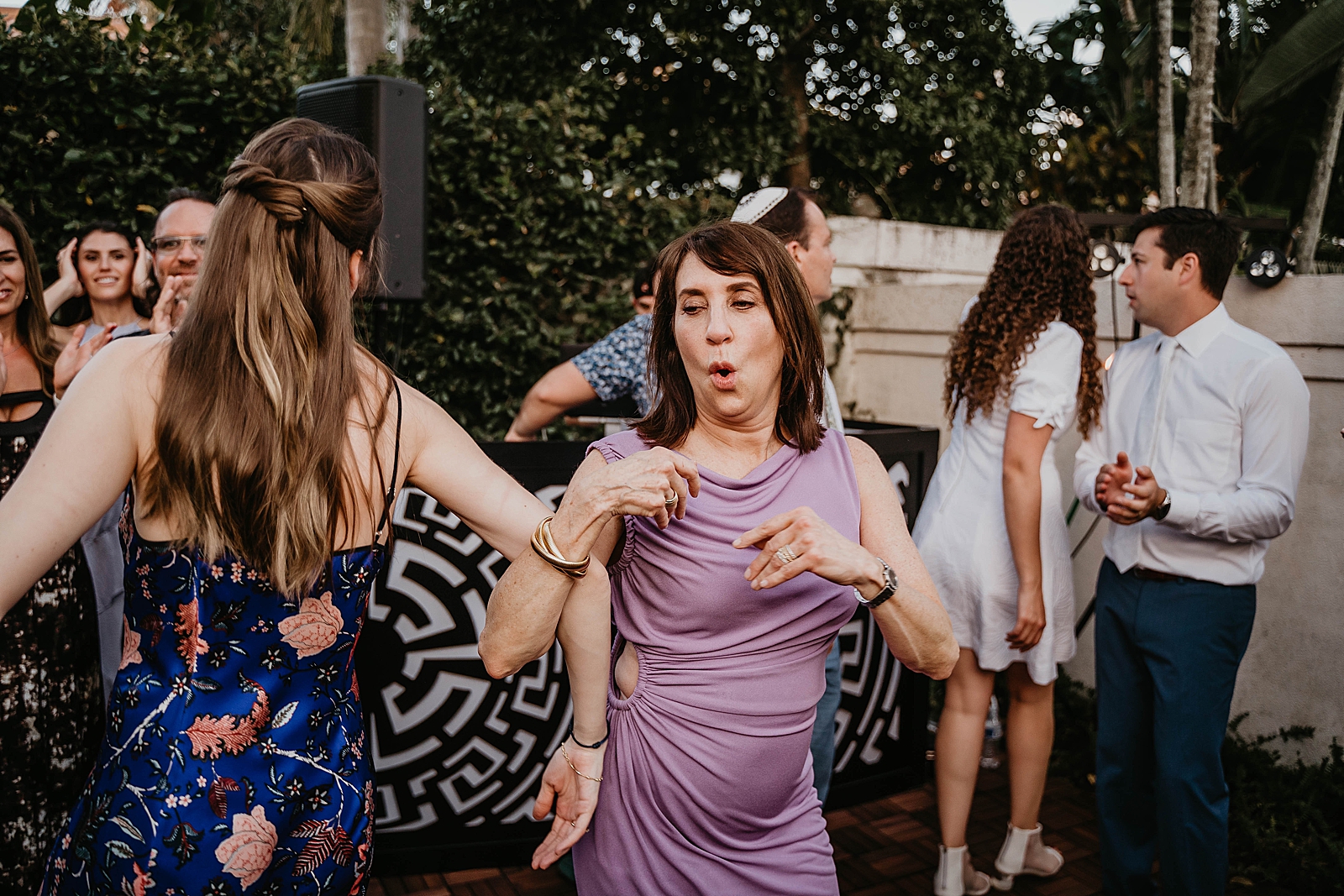 Guests dancing at Reception Intimate South Florida Wedding Photography captured by South Florida Wedding Photographer Krystal Capone Photography 