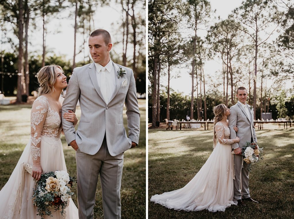 Bride looking at Groom lovingly Intimate South Florida Wedding Photography captured by South Florida Wedding Photographer Krystal Capone Photography