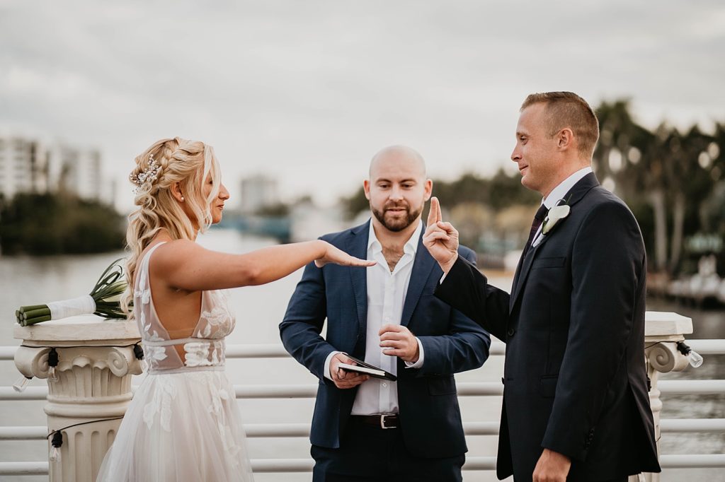 Funny Bride and Groom Ceremony moment