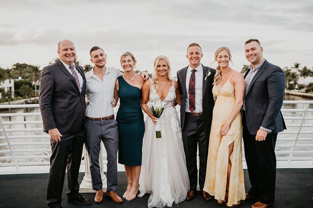 Bride and Groom family portrait