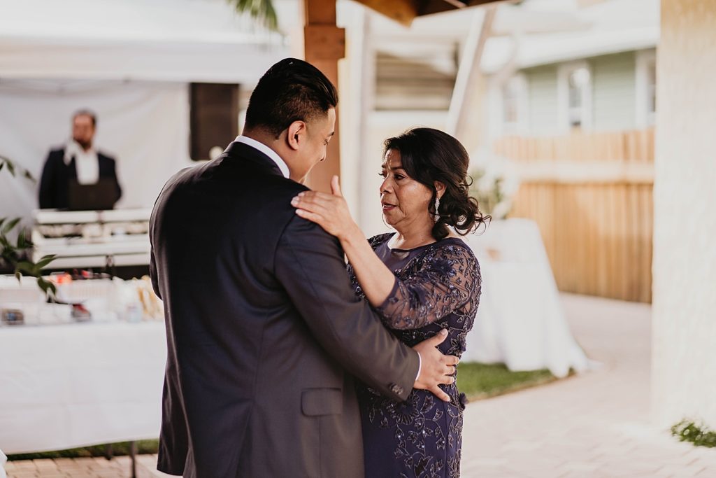 Mother son dance at Reception