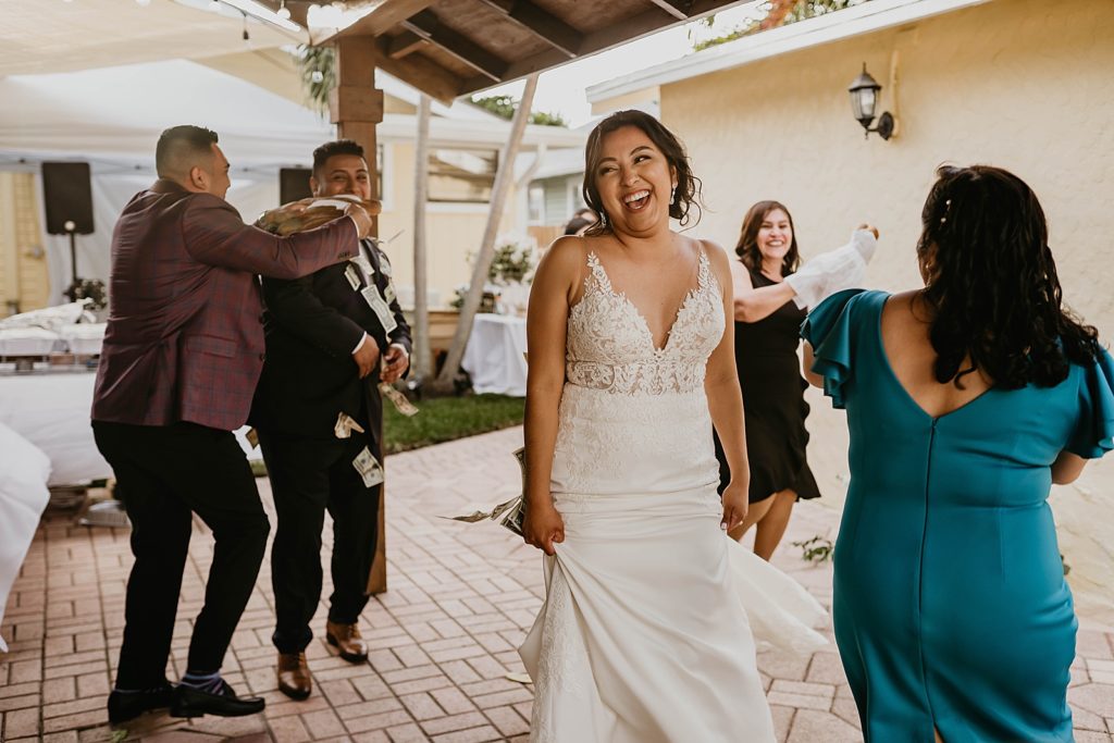 Bride dancing at the Reception
