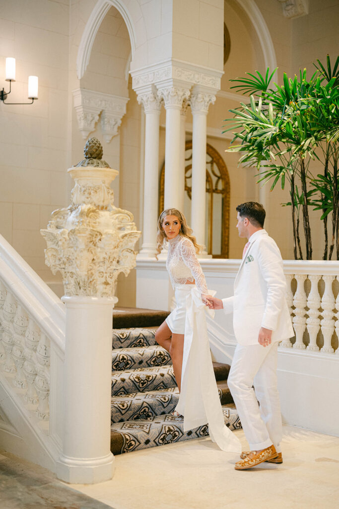 Bride and groom portraits at The Boca Raton Palm Beach wedding