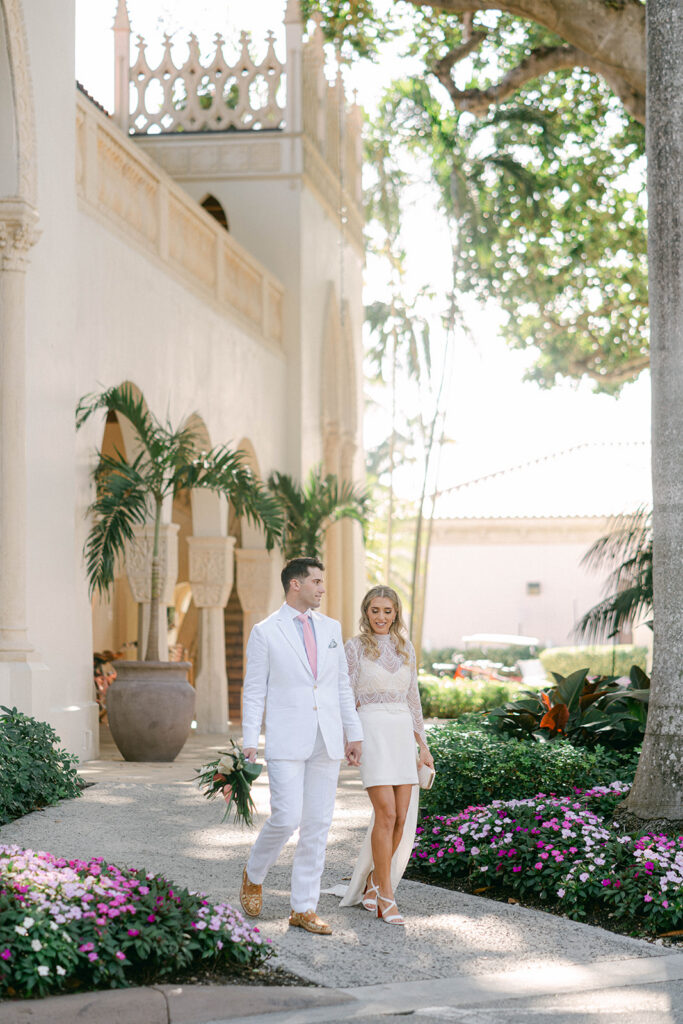 Cocktail hour at The Boca Raton Palm Beach wedding