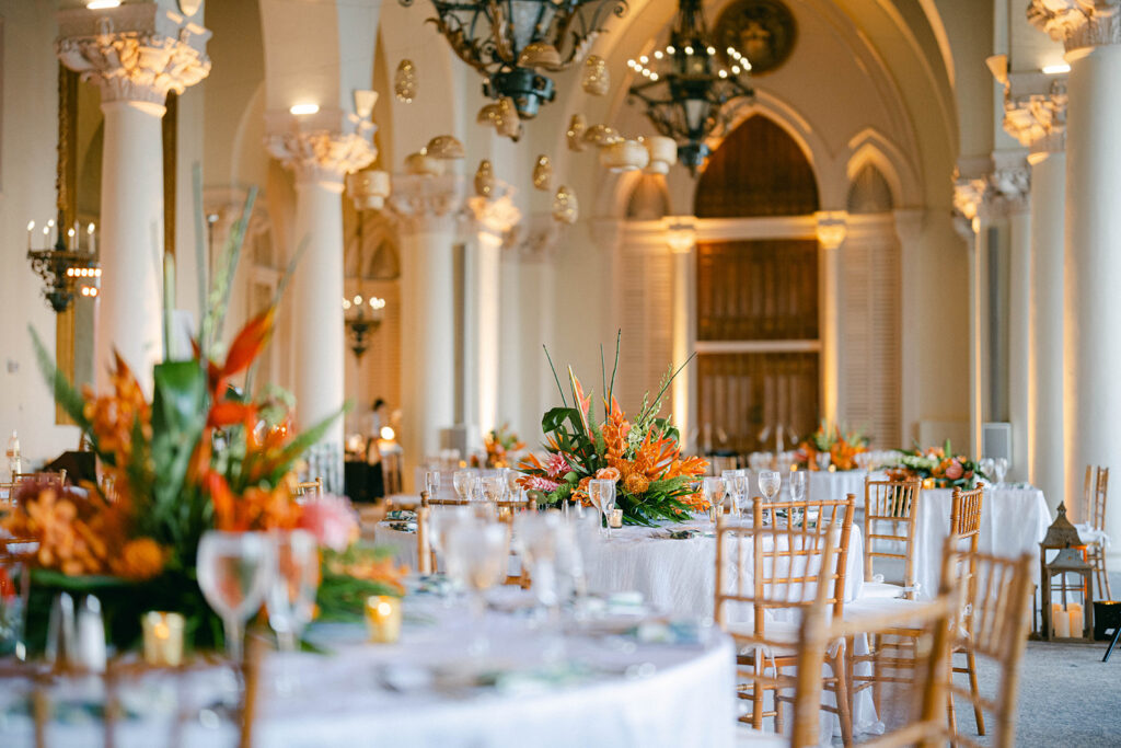 Wedding ceremony details at The Boca Raton