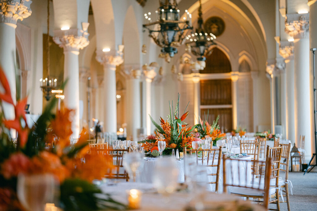 Wedding ceremony details at The Boca Raton