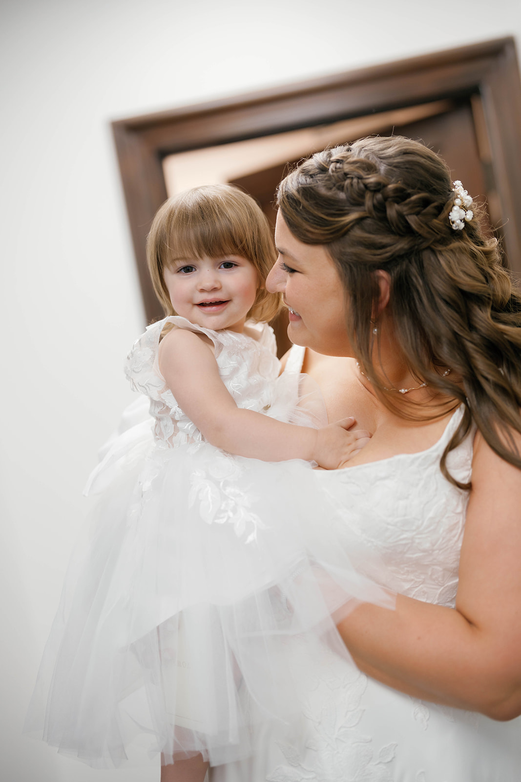 Shannon with flower girl