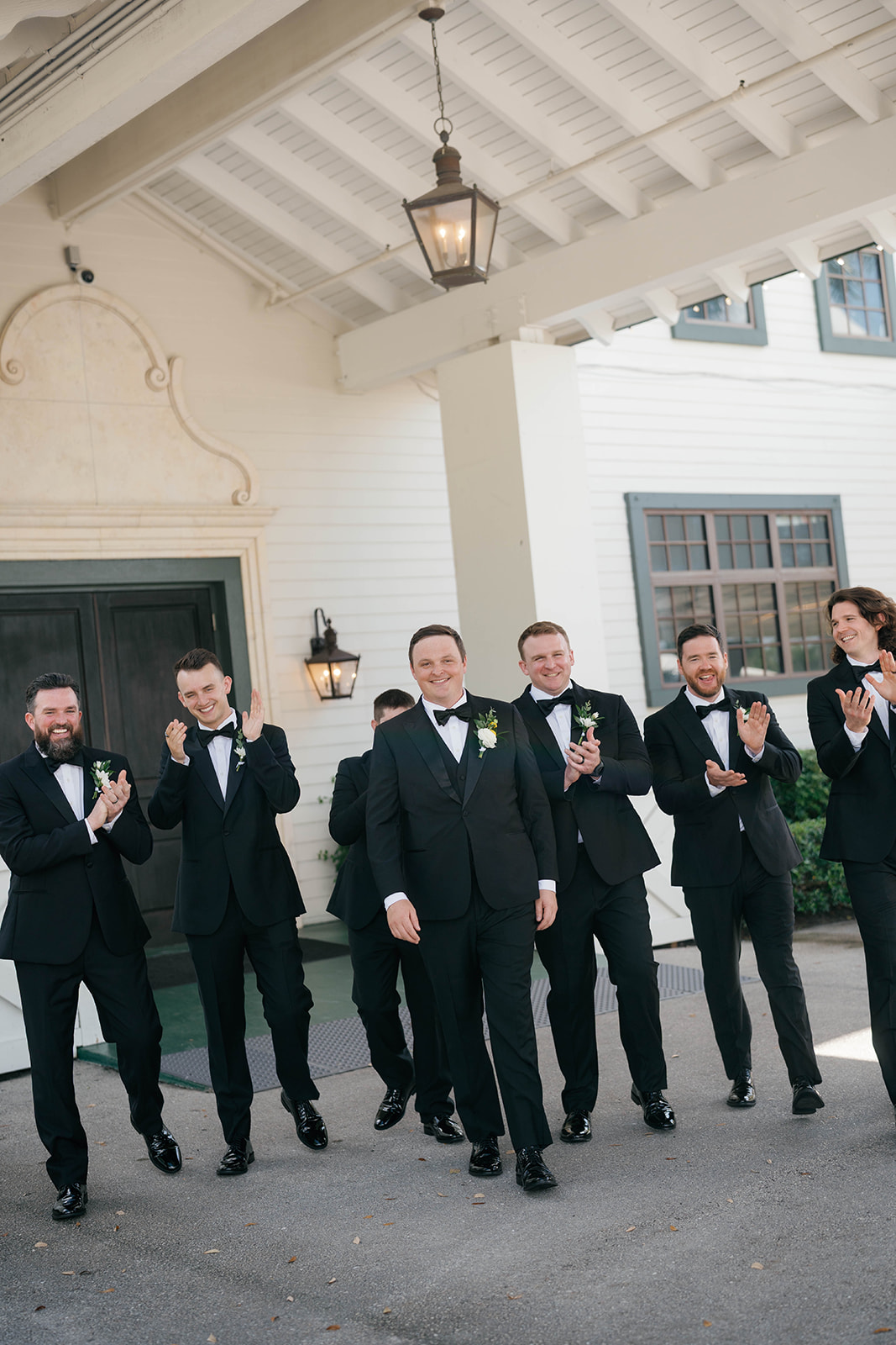 Groomsmen portrait at National Polo Center