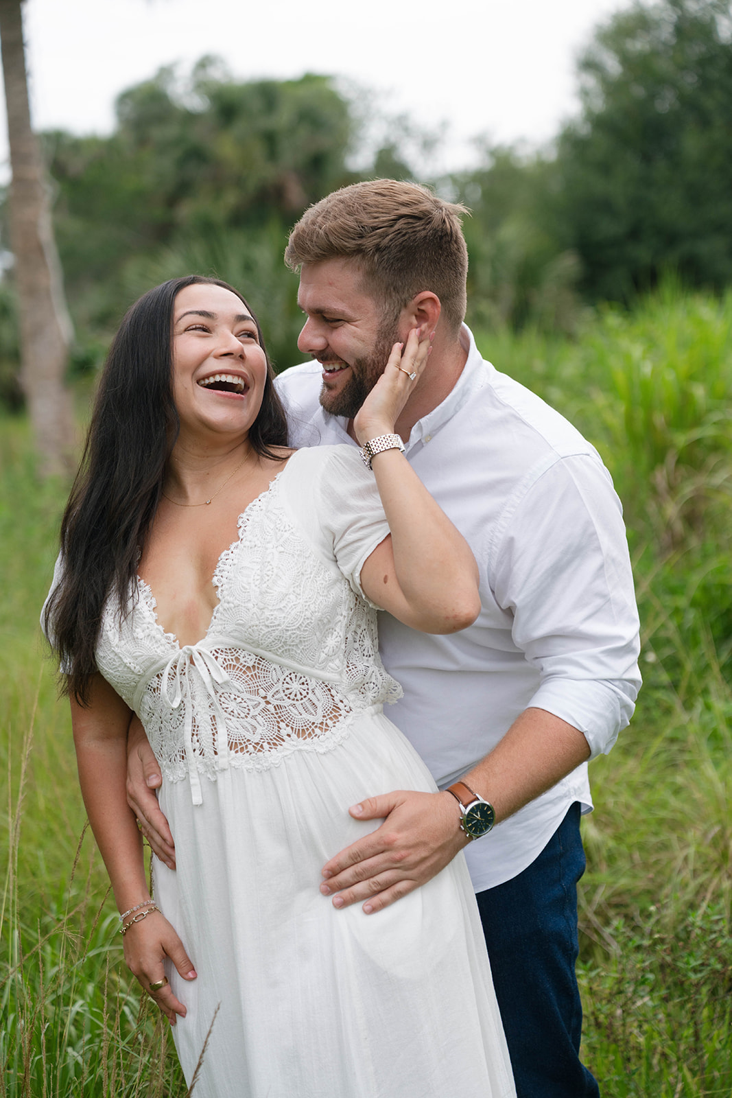 Riverbend Park Jupiter FL Engagement Photos by South Florida Engagement Photographer Krystal Capone Photography