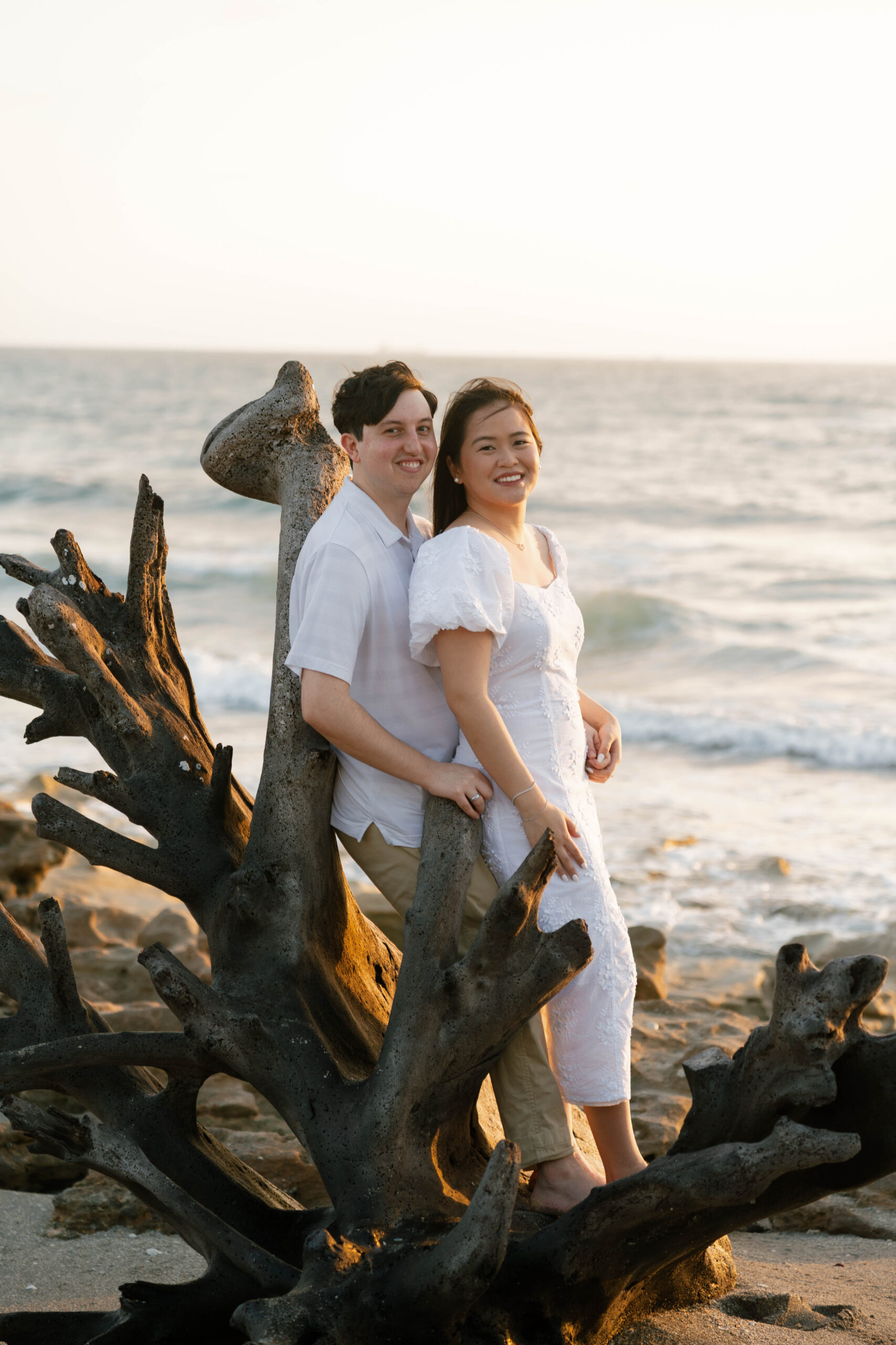 Coral Cove Beach Blowing Rocks Engagement Photos by South Florida Engagement Photographer Krystal Capone Photography
