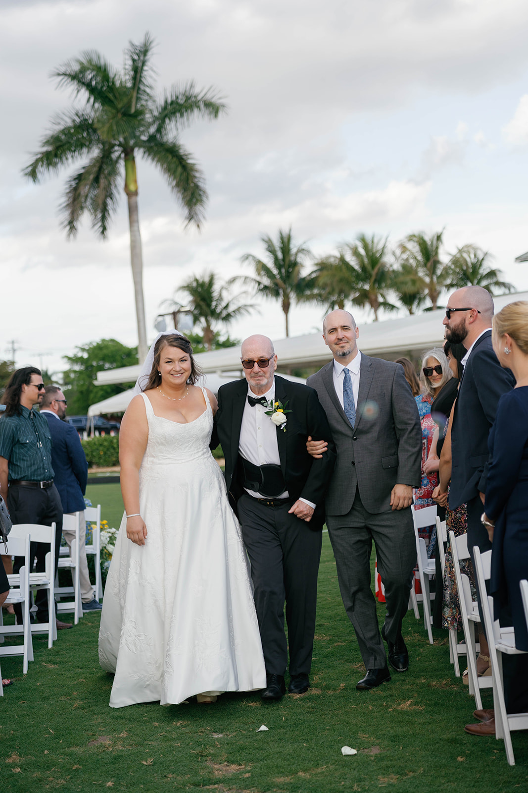 First kiss as husband and wife