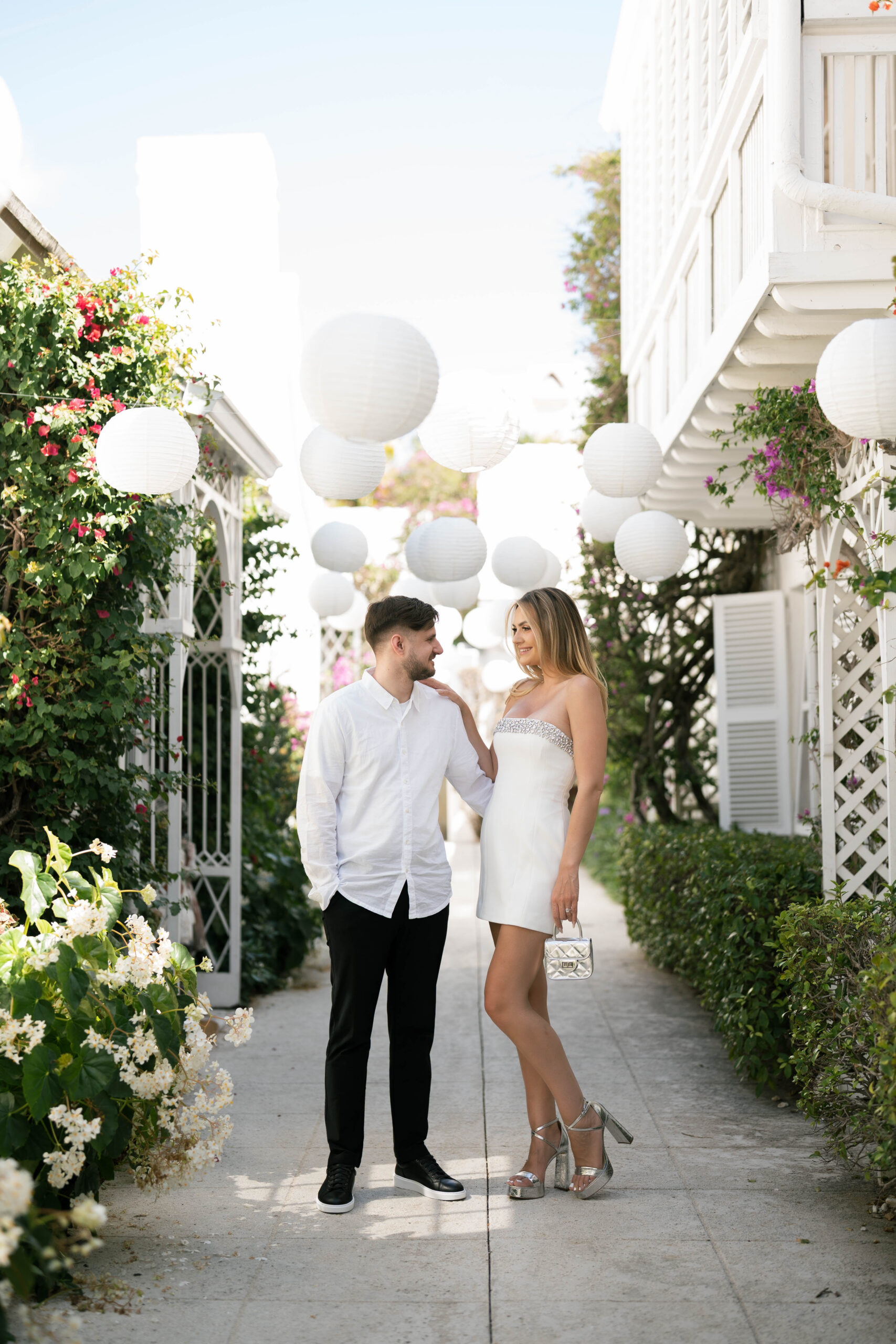 Worth Avenue Palm Beach FL Engagement Photos by South Florida Engagement Photographer Krystal Capone Photography