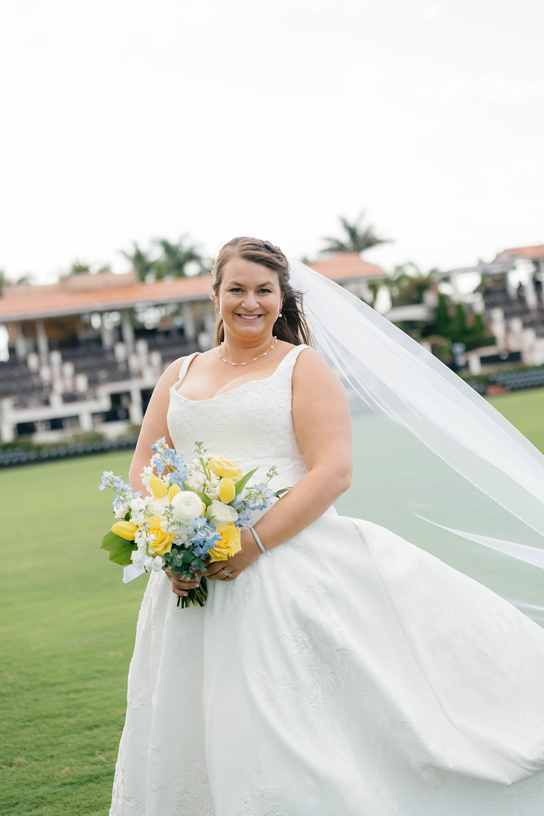 Bride portrait with veil