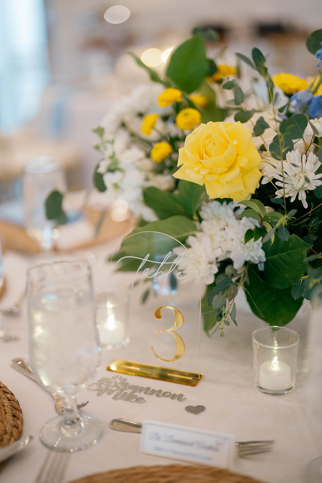 Reception table centerpiece