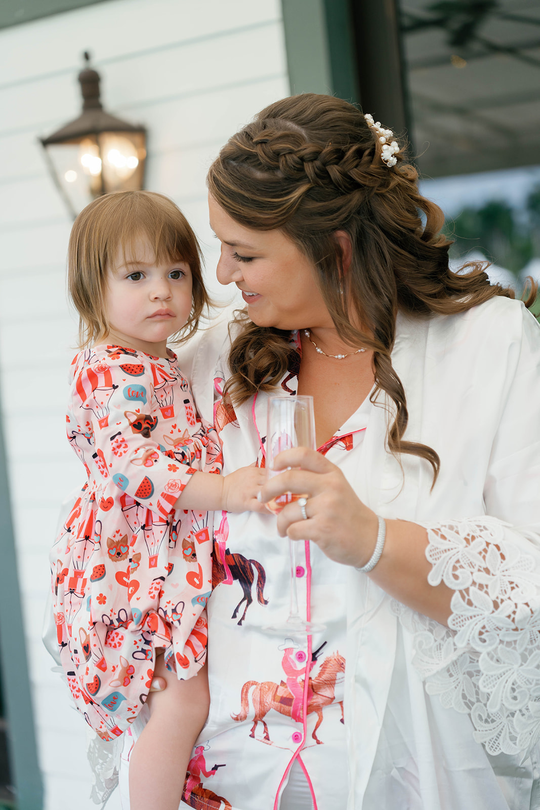 Shannon with flower girl