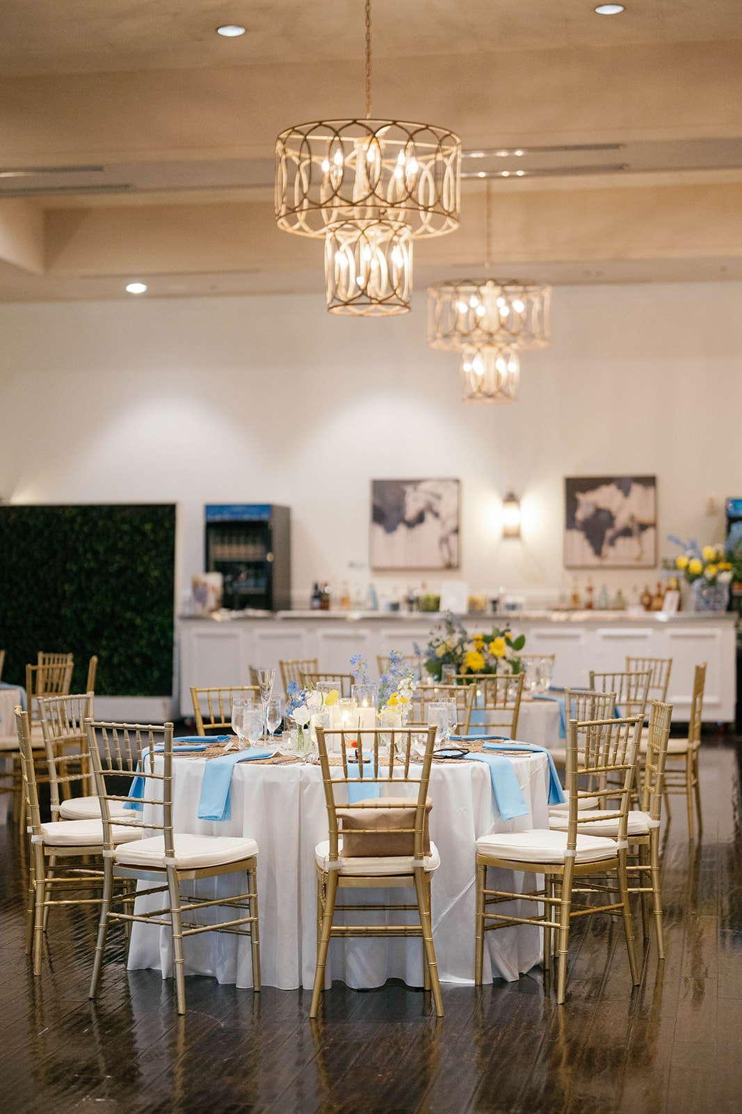 Reception room setup