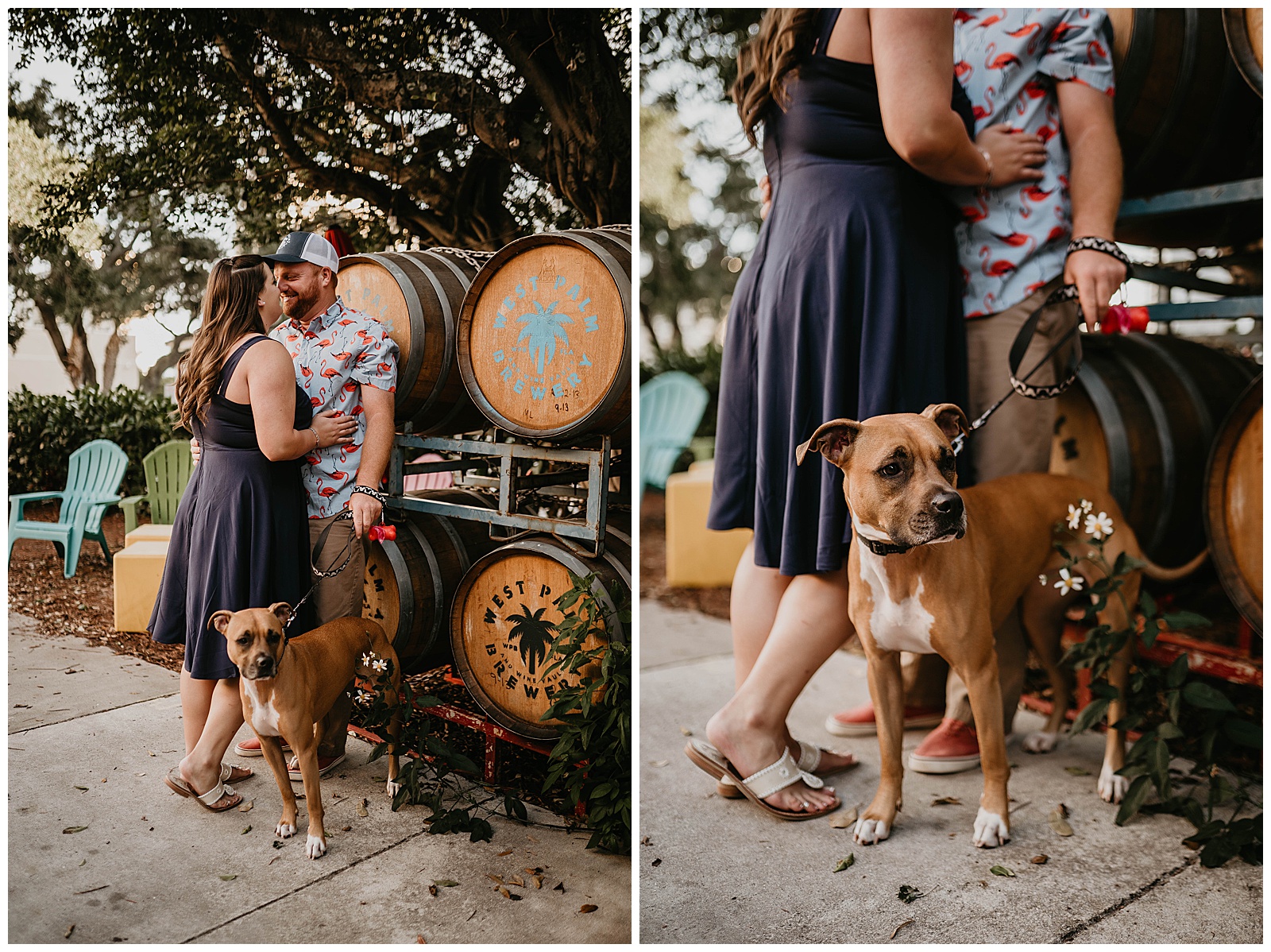West Palm Beach Brewery Engagement Photography