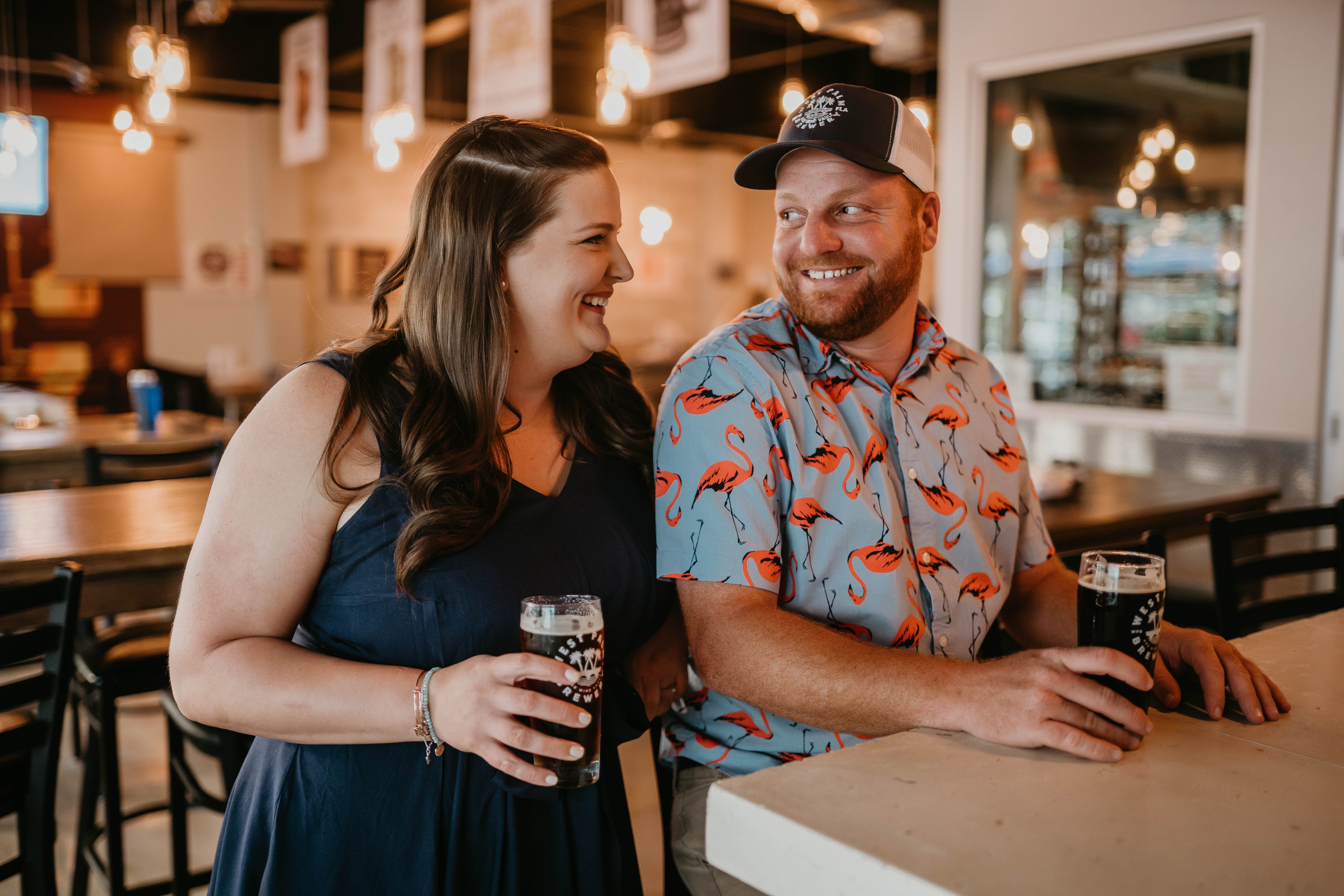West Palm Beach Brewery Engagement Photography