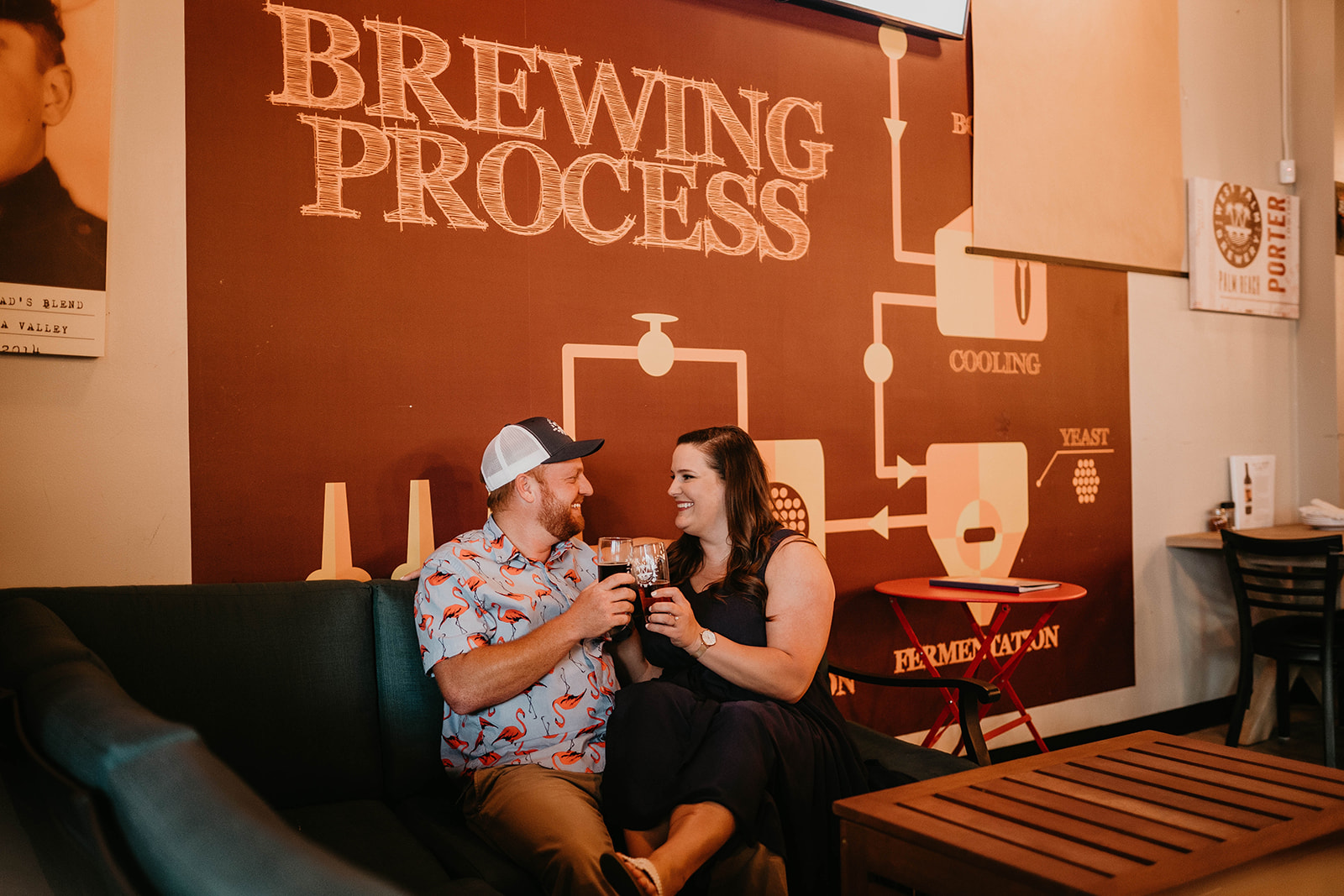 West Palm Beach Brewery Engagement Photography