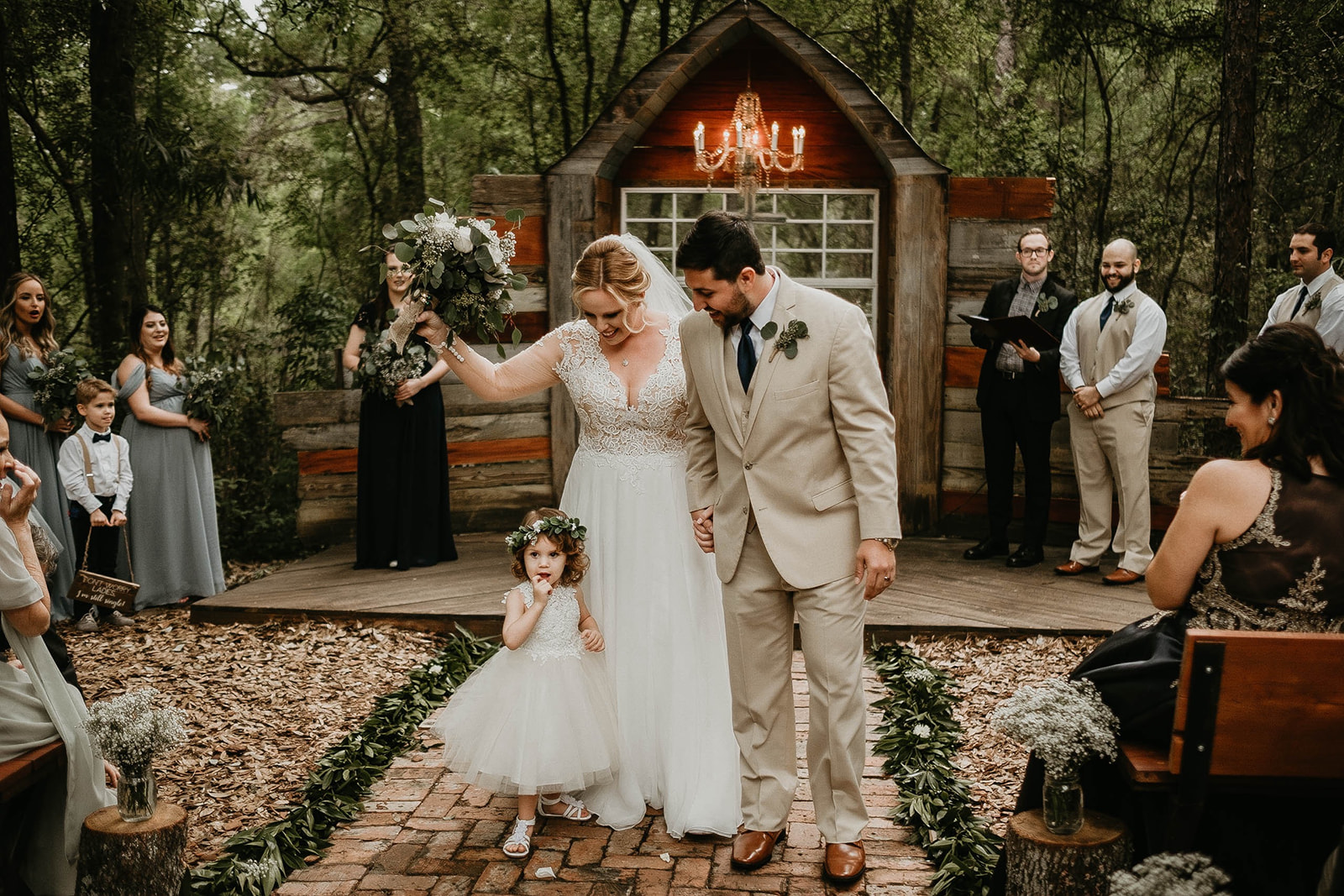 Bridle Oaks Barn Central Florida Rustic Wedding Ceremony Photography