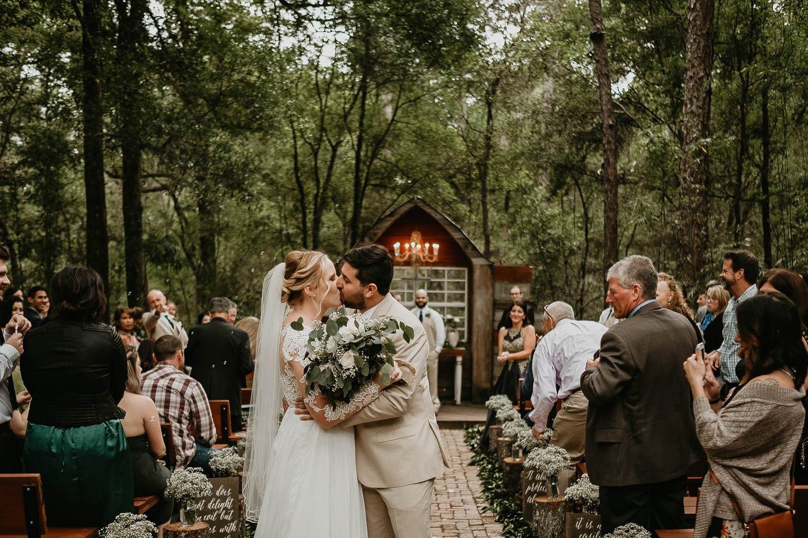 Bridle Oaks Barn Central Florida Rustic Wedding Ceremony Photography