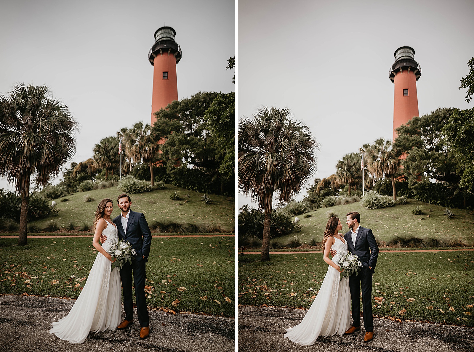 Intimate Jupiter Lighthouse Wedding captured by Jupiter Florida Wedding Photographer, Krystal Capone Photography