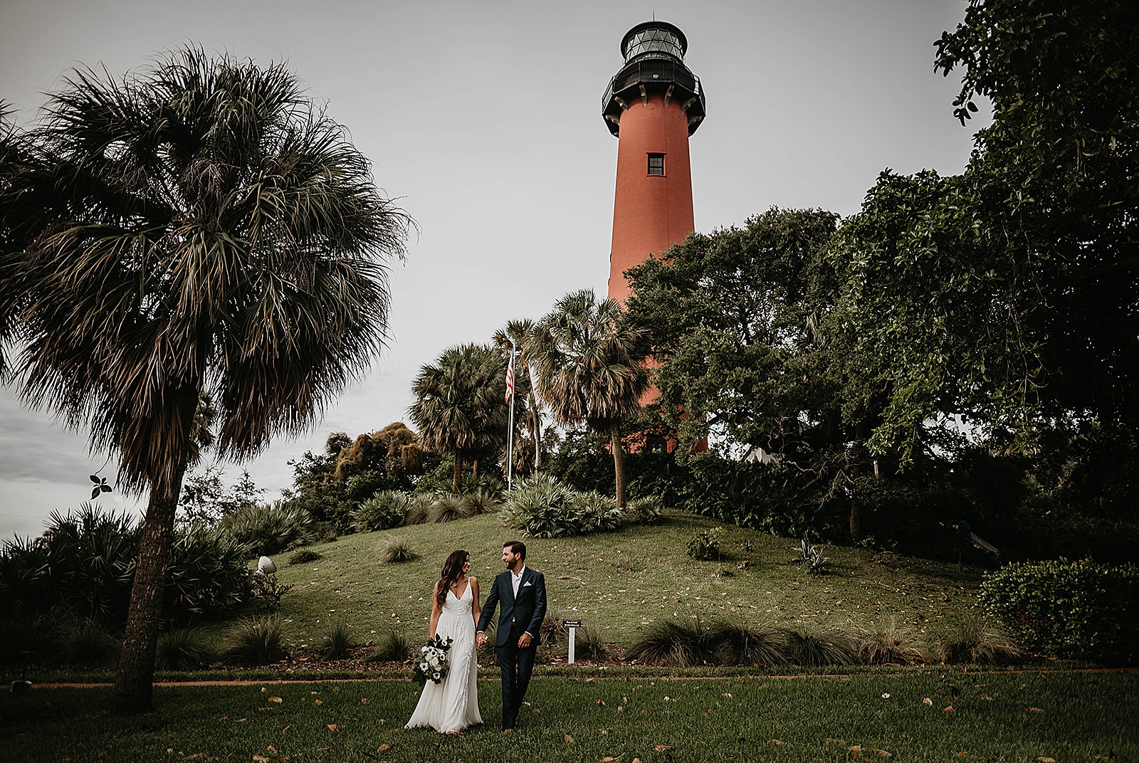 Intimate Jupiter Lighthouse Wedding captured by Jupiter Florida Wedding Photographer, Krystal Capone Photography
