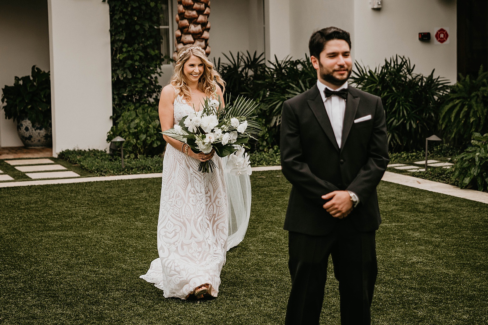 Tropical Pelican Club Wedding Captured by South Florida Wedding Photographer, Krystal Capone Photography.