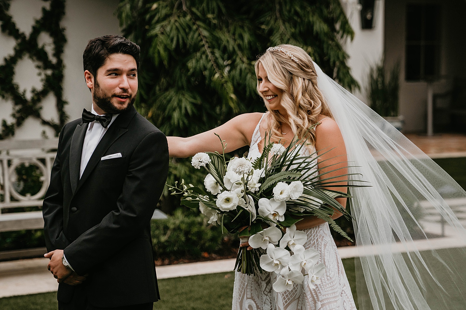 Tropical Pelican Club Wedding Captured by South Florida Wedding Photographer, Krystal Capone Photography.
