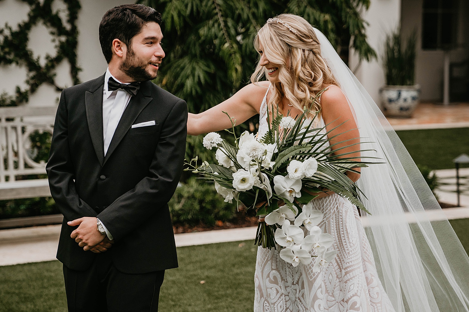 Tropical Pelican Club Wedding Captured by South Florida Wedding Photographer, Krystal Capone Photography.