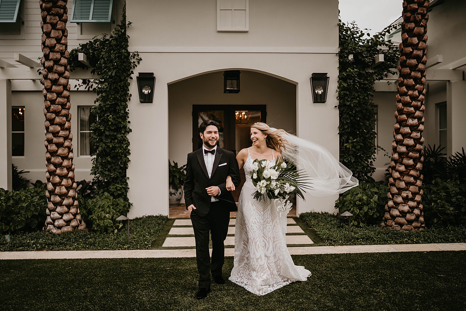 Tropical Pelican Club Wedding Captured by South Florida Wedding Photographer, Krystal Capone Photography.