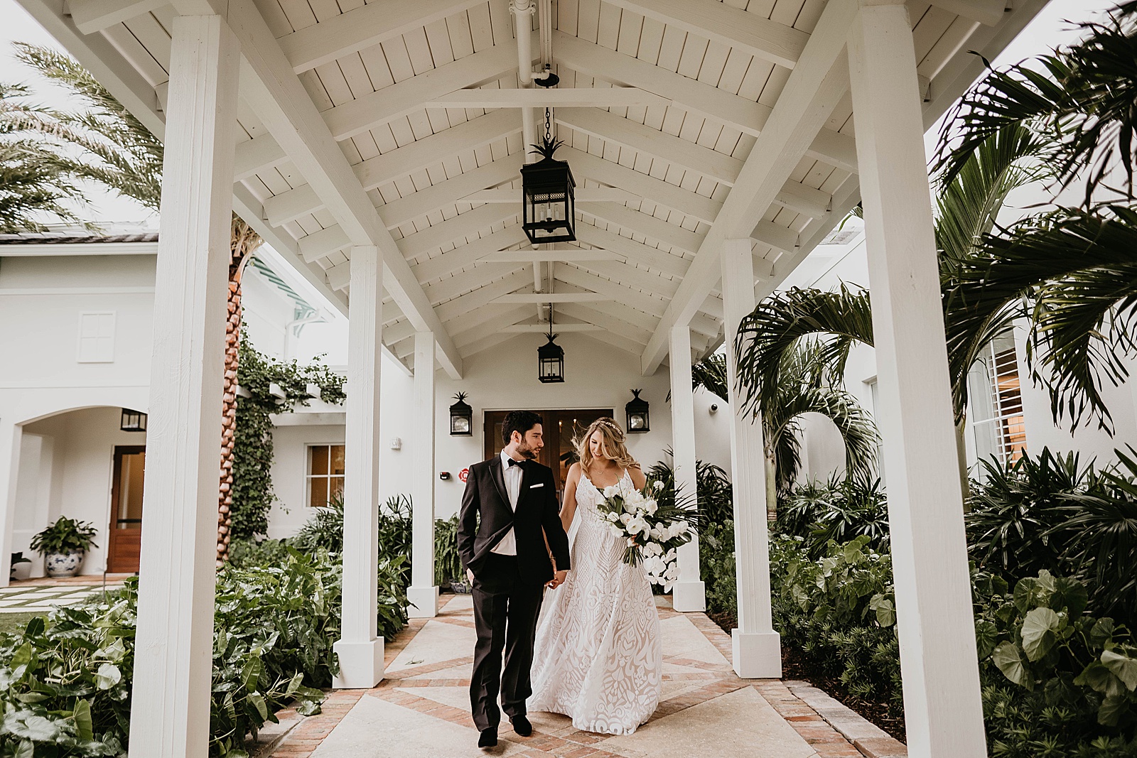 Tropical Pelican Club Wedding Captured by South Florida Wedding Photographer, Krystal Capone Photography.
