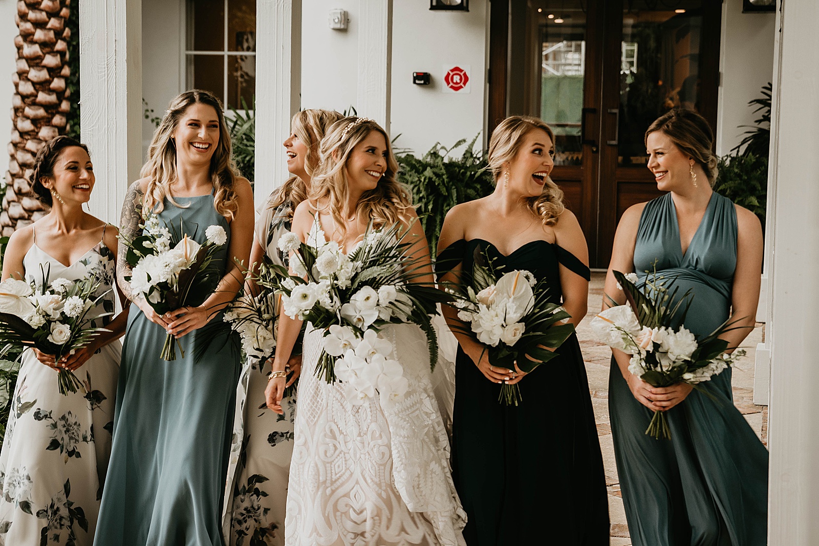Tropical Pelican Club Wedding Captured by South Florida Wedding Photographer, Krystal Capone Photography.