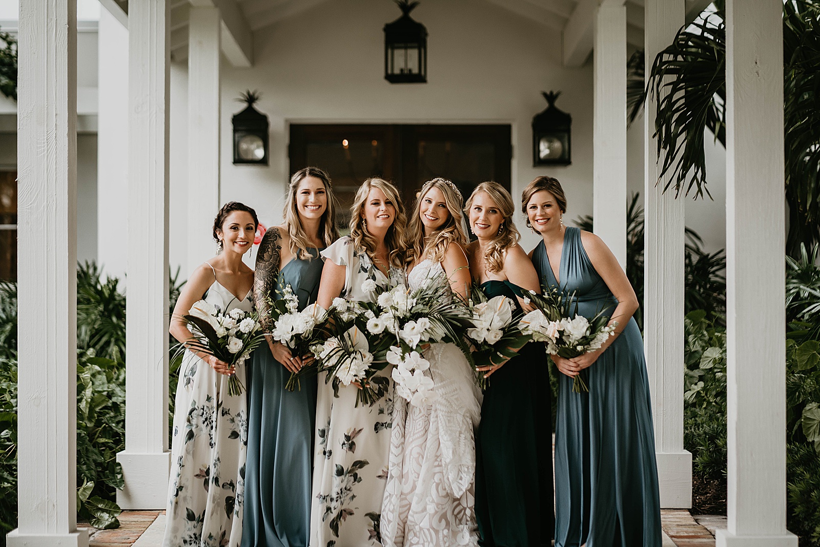Tropical Pelican Club Wedding Captured by South Florida Wedding Photographer, Krystal Capone Photography.