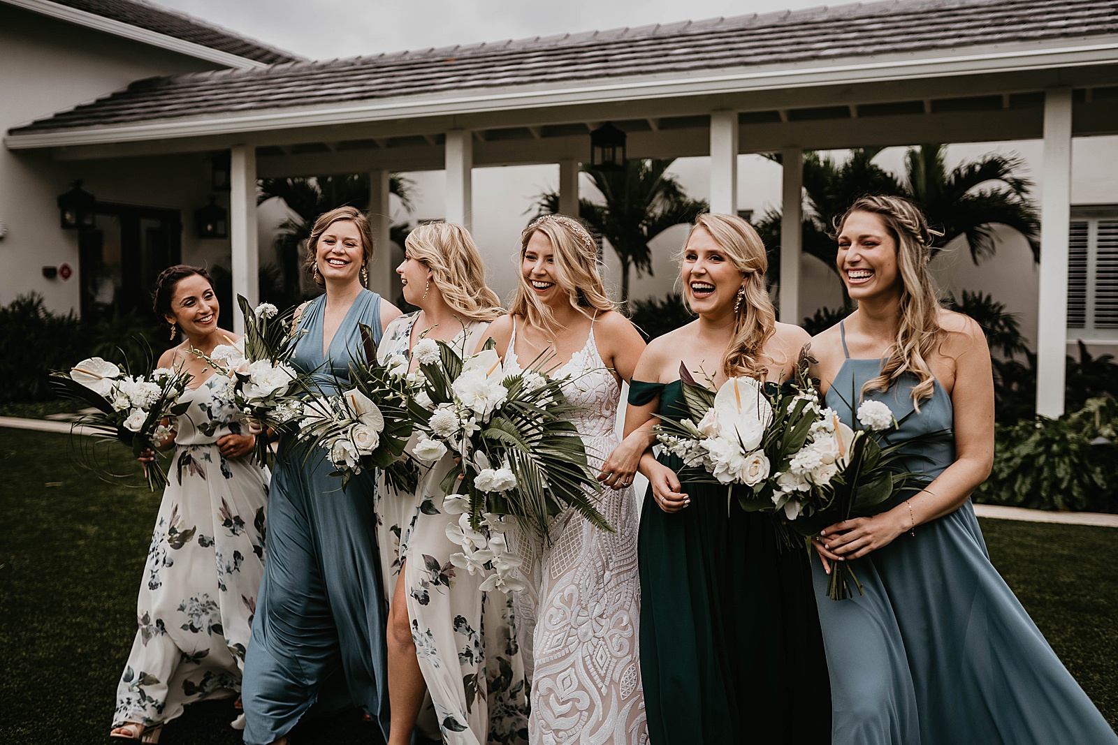 Tropical Pelican Club Wedding Captured by South Florida Wedding Photographer, Krystal Capone Photography.