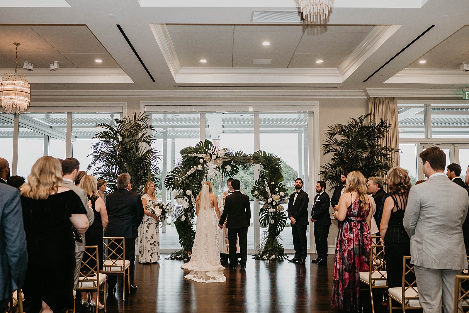 Tropical Pelican Club Wedding Captured by South Florida Wedding Photographer, Krystal Capone Photography.